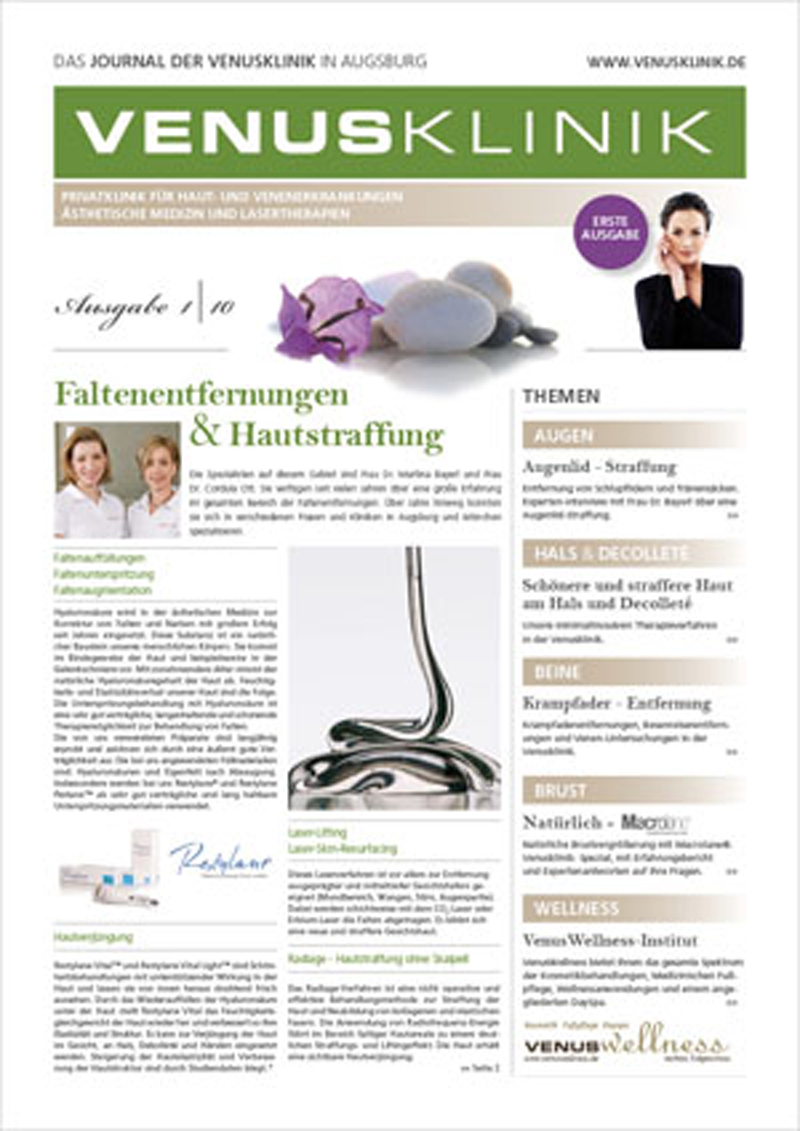 Grafik Design - Venusklinik Augsburg